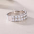 1.08 Carat Moissanite Sterling Silver Round Cut Ring